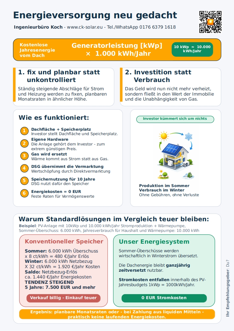 kostenlose Energieversorgung